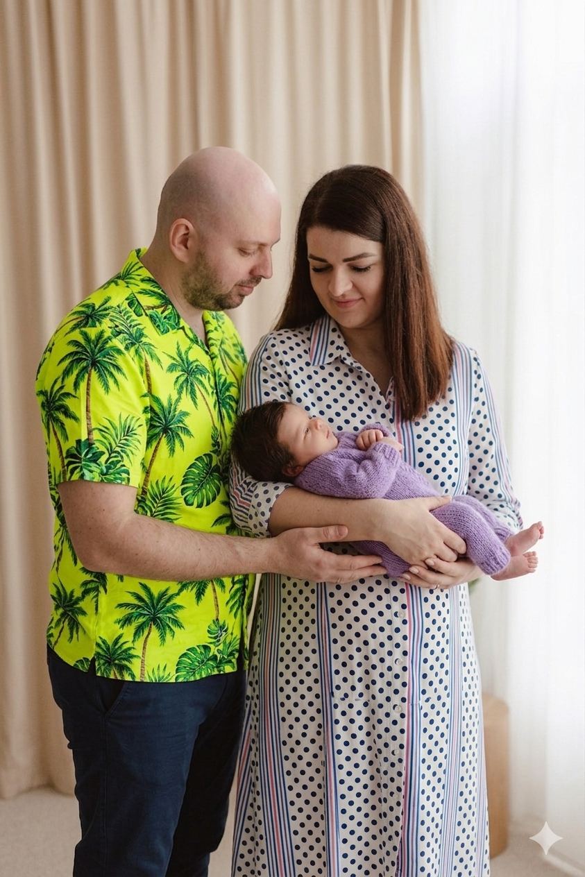 Nesprávne vybrané šaty na novorodenecké fotenie v Nitre